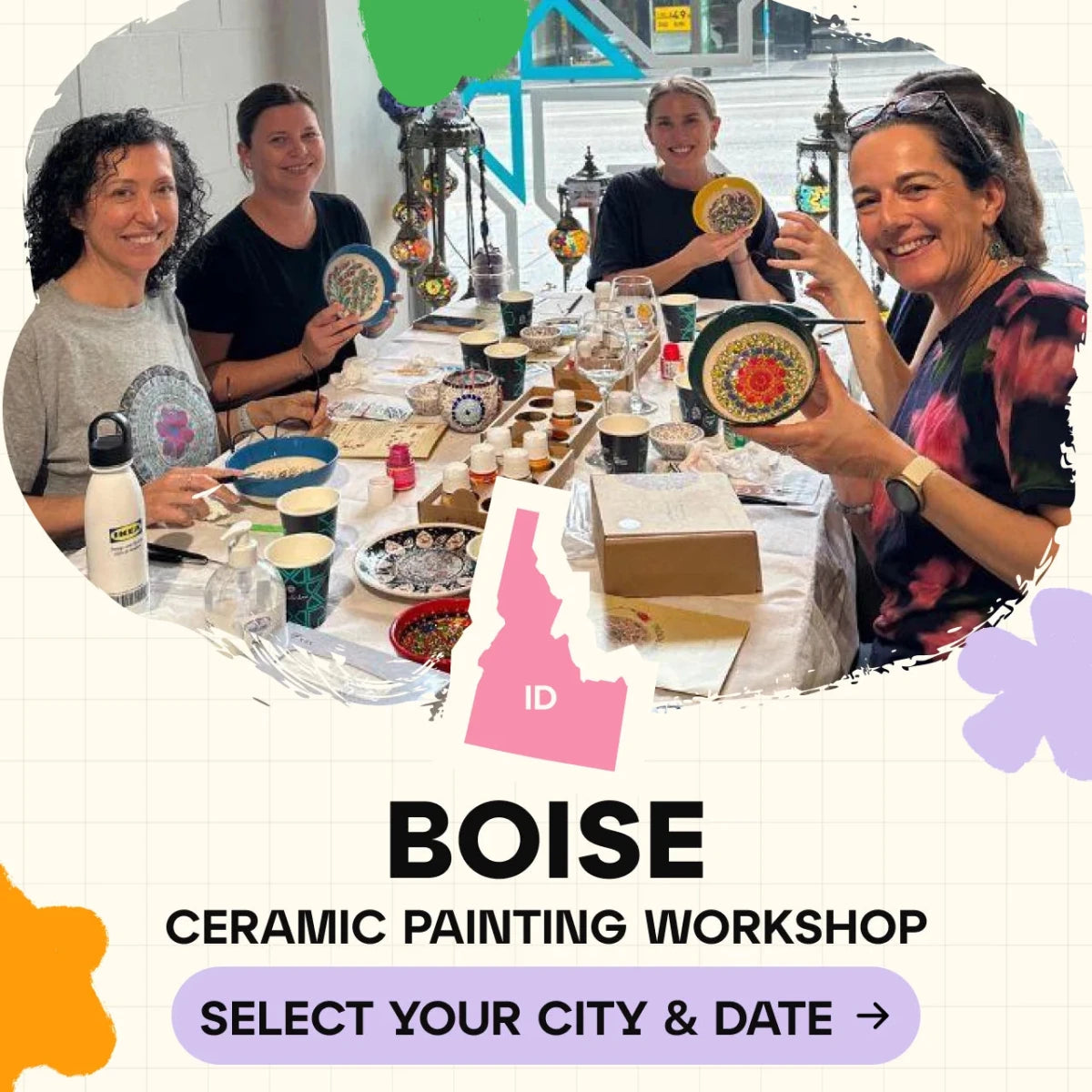 Ceramic Painting Workshop Classes in Boise - Artmasterclass USA West