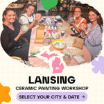 Ceramic Painting Workshop Classes in Lansing - Artmasterclass GlobalWorkshop - Popup