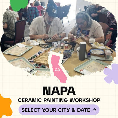Ceramic Painting Workshop Classes in Napa - Artmasterclass GlobalWorkshop - Popup