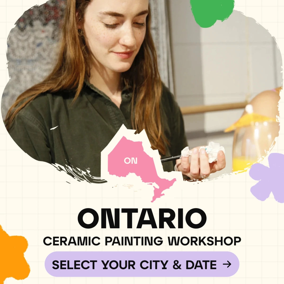 Ceramic Painting Workshop Classes in Ontario - Artmasterclass USA West