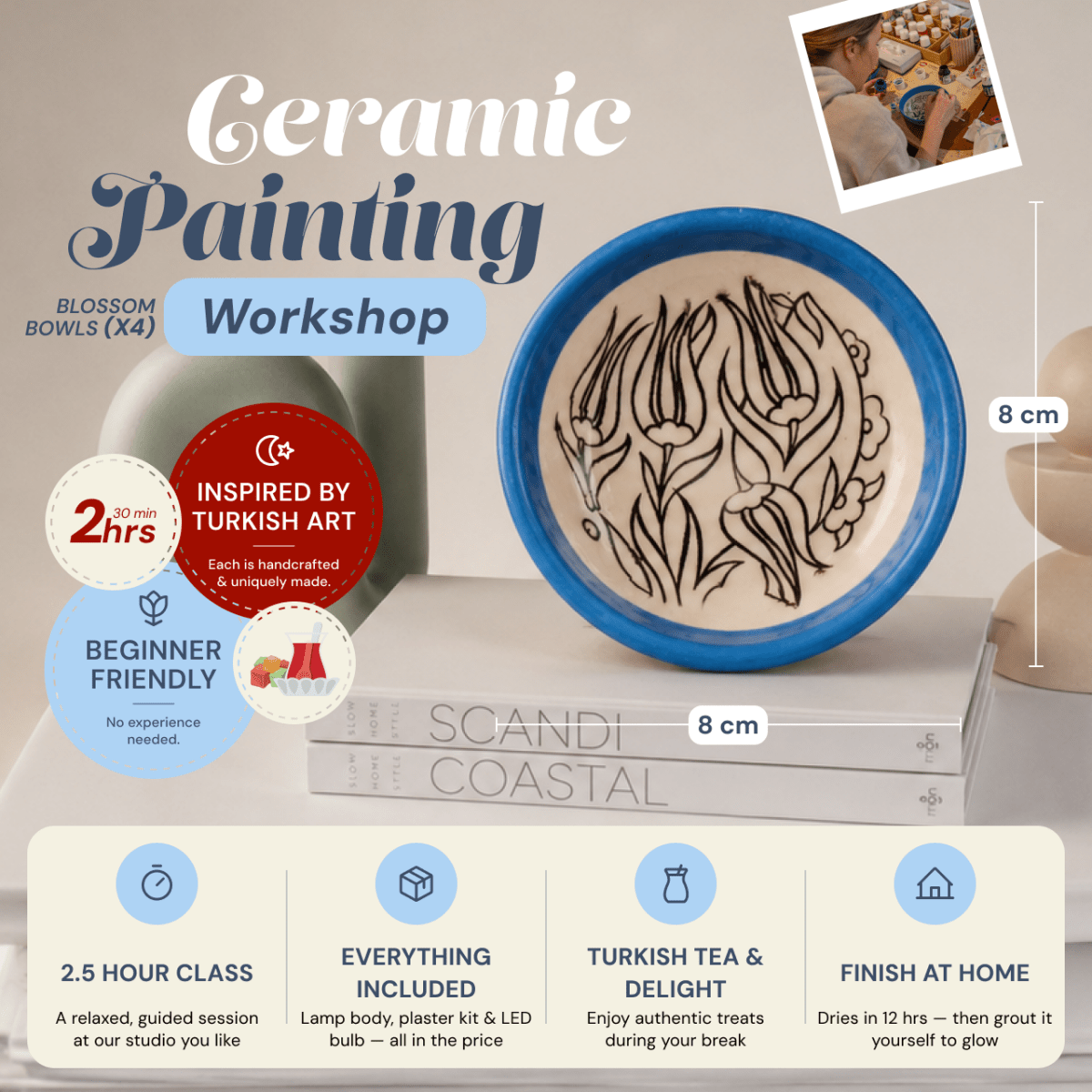 Ceramic Painting Workshop Classes in Paso Robles - Artmasterclass USA West