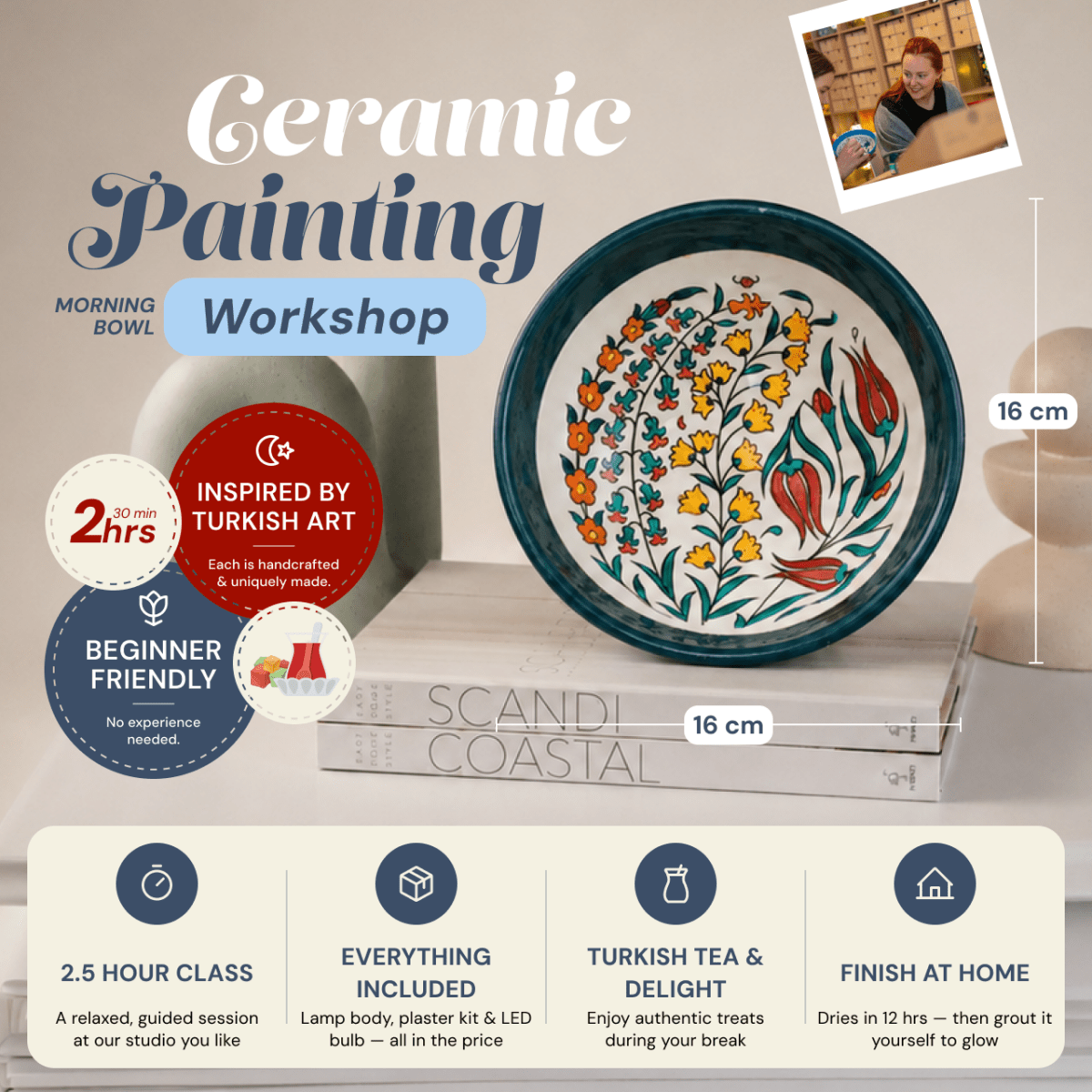 Ceramic Painting Workshop Classes in Paso Robles - Artmasterclass USA West