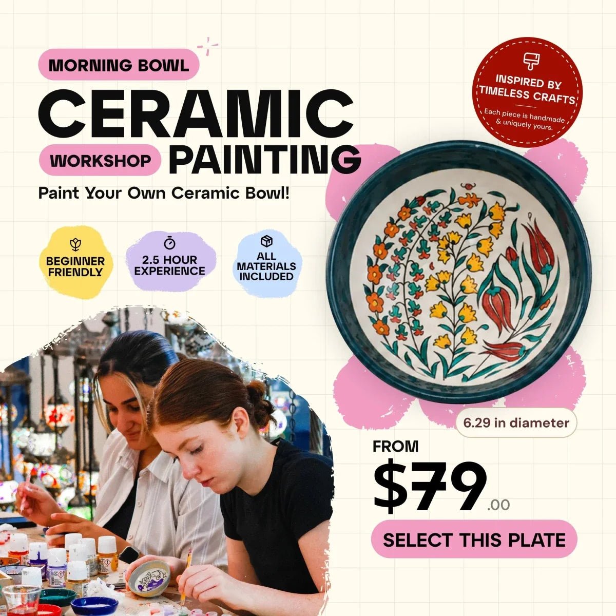 Ceramic Painting Workshop Classes in Portland, ME - Artmasterclass GlobalWorkshop