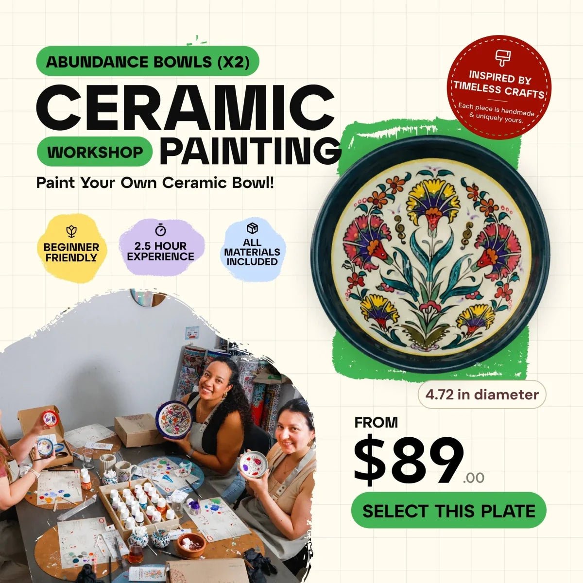 Ceramic Painting Workshop Classes in Portland, ME - Artmasterclass GlobalWorkshop