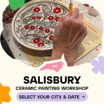 Ceramic Painting Workshop Classes in Salisbury - Artmasterclass GlobalWorkshop - Popup