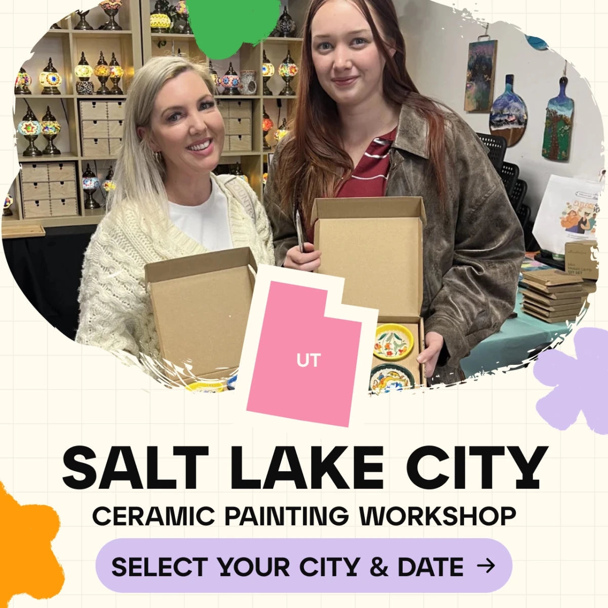 Ceramic Painting Workshop Classes in Salt Lake City - Artmasterclass USA West