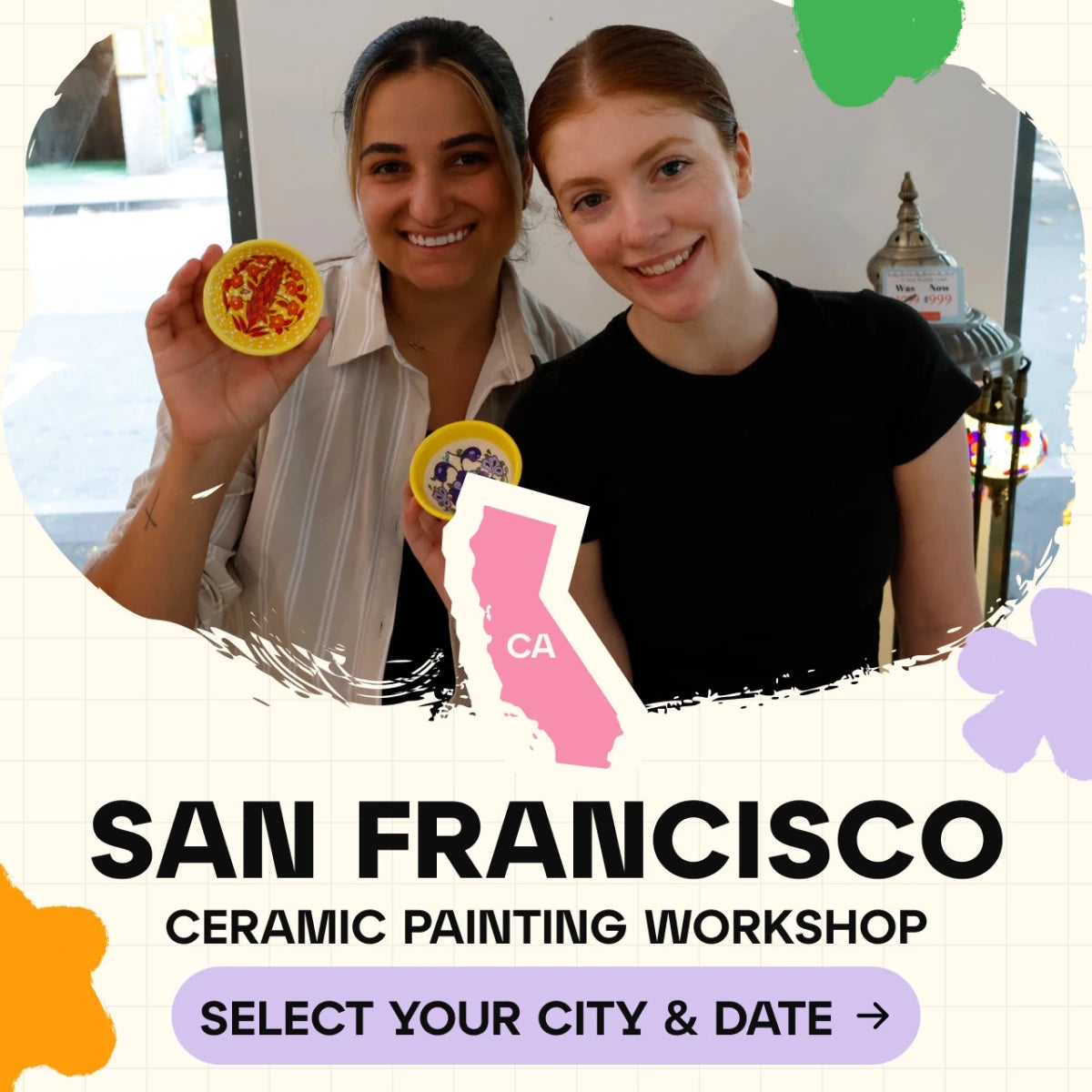 Ceramic Painting Workshop Classes in San Francisco - Artmasterclass USA West