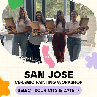 Ceramic Painting Workshop Classes in San Jose - Artmasterclass GlobalWorkshop - Popup