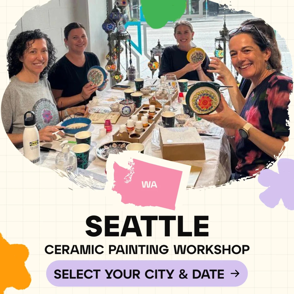 Ceramic Painting Workshop Classes in Seattle - Artmasterclass USA West