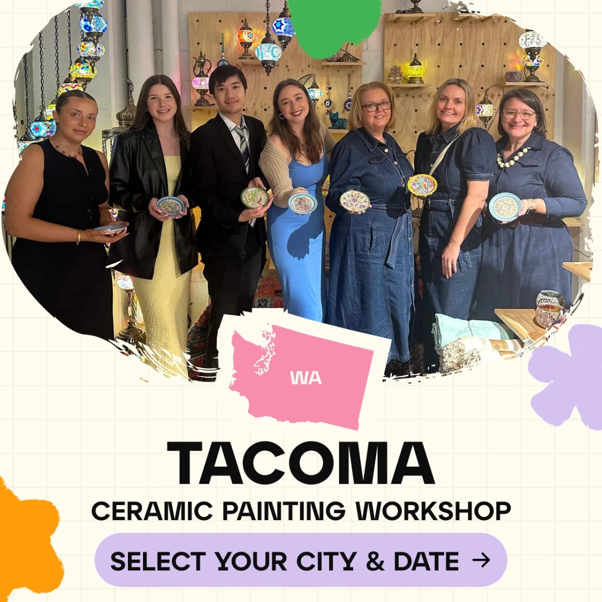 Ceramic Painting Workshop Classes in Tacoma - Artmasterclass USA West