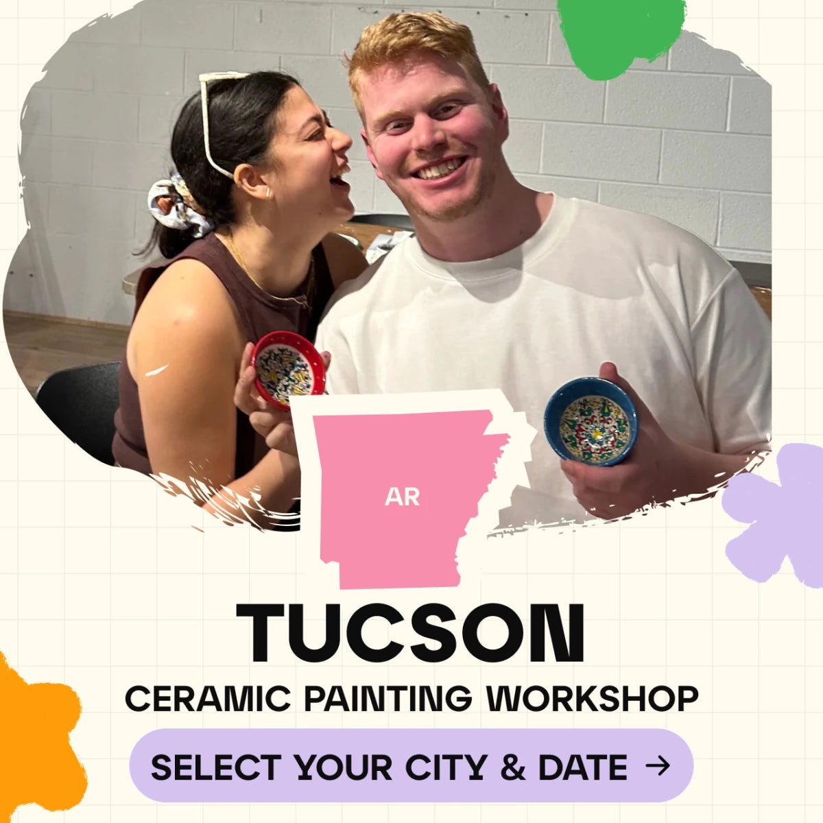 Ceramic Painting Workshop Classes in Tucson - Artmasterclass USA West