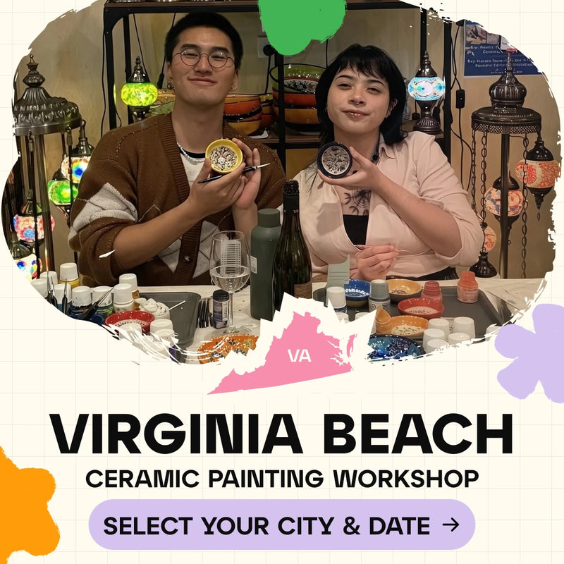 Ceramic Painting Workshop Classes in Virginia Beach