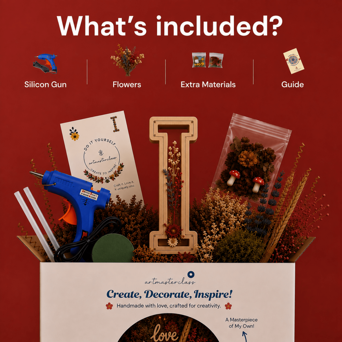 Flower Decoration DIY Kit - Artmasterclass USA WestDIY Kits