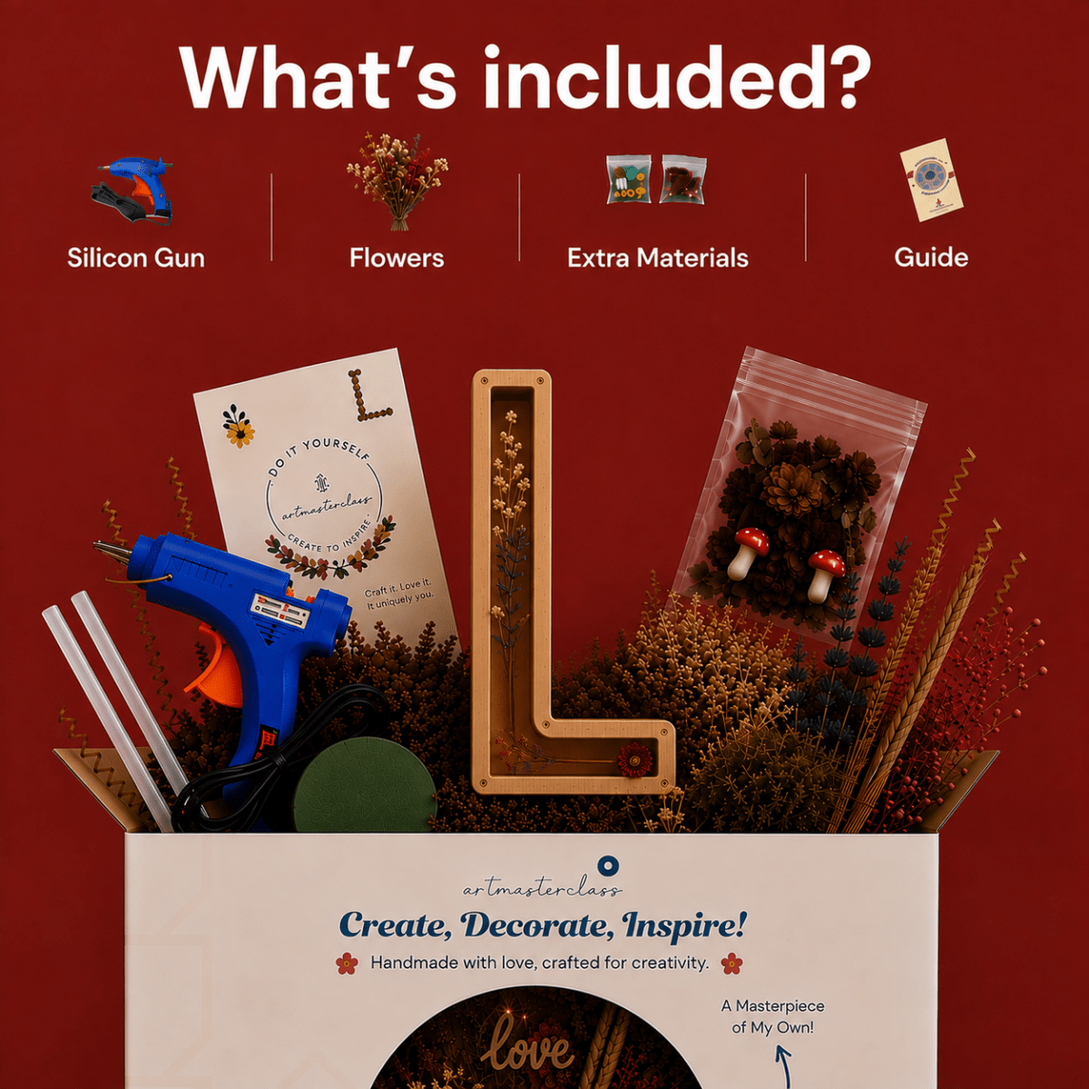 Flower Decoration DIY Kit - Artmasterclass USA WestDIY Kits