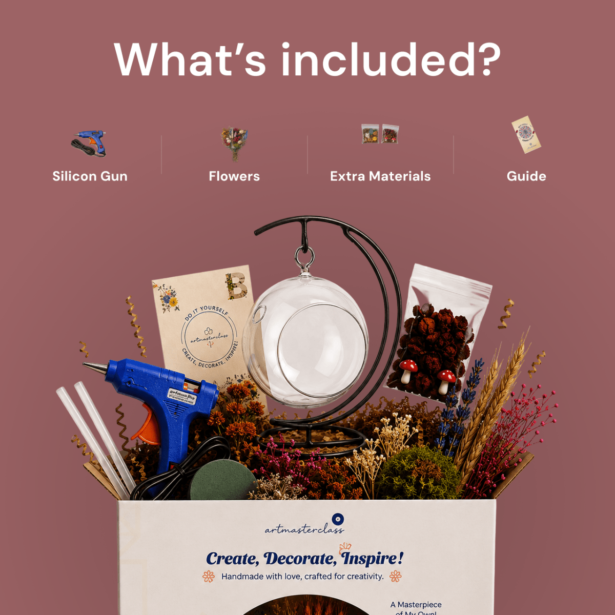 Flower Decoration DIY Kit - Artmasterclass USA WestDIY Kits