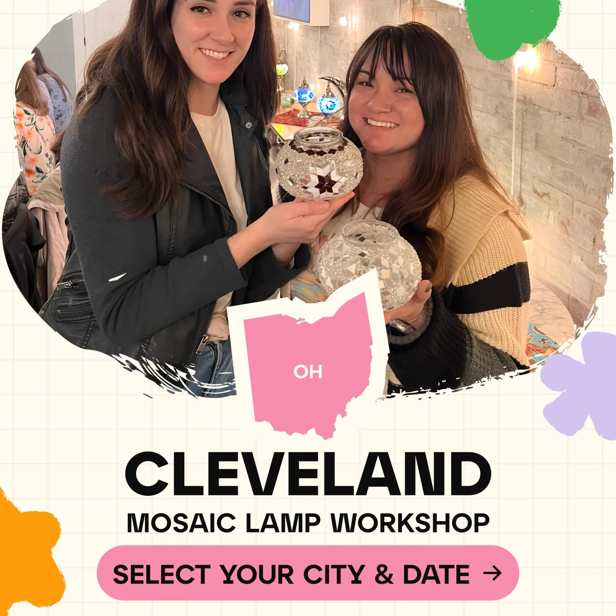 Mosaic Workshop Classes in Cleveland - Artmasterclass GlobalWorkshop