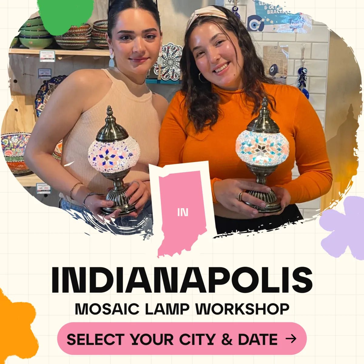 Mosaic Workshop Classes in Indianapolis - Artmasterclass GlobalWorkshop
