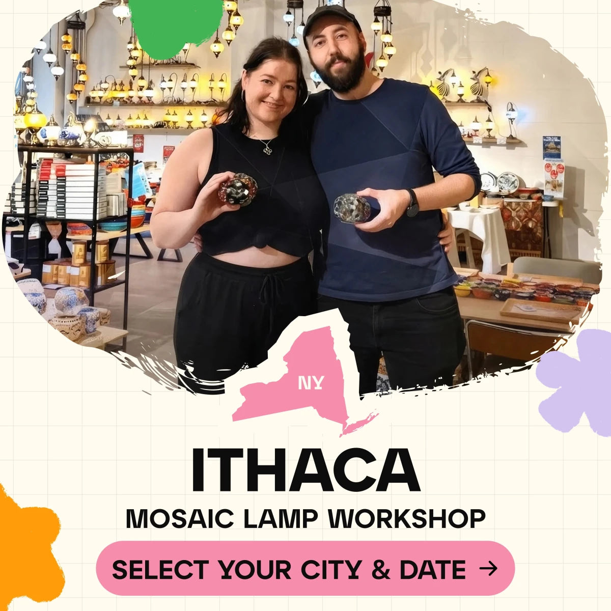 Mosaic Workshop Classes in Ithaca, NY - Artmasterclass GlobalWorkshop
