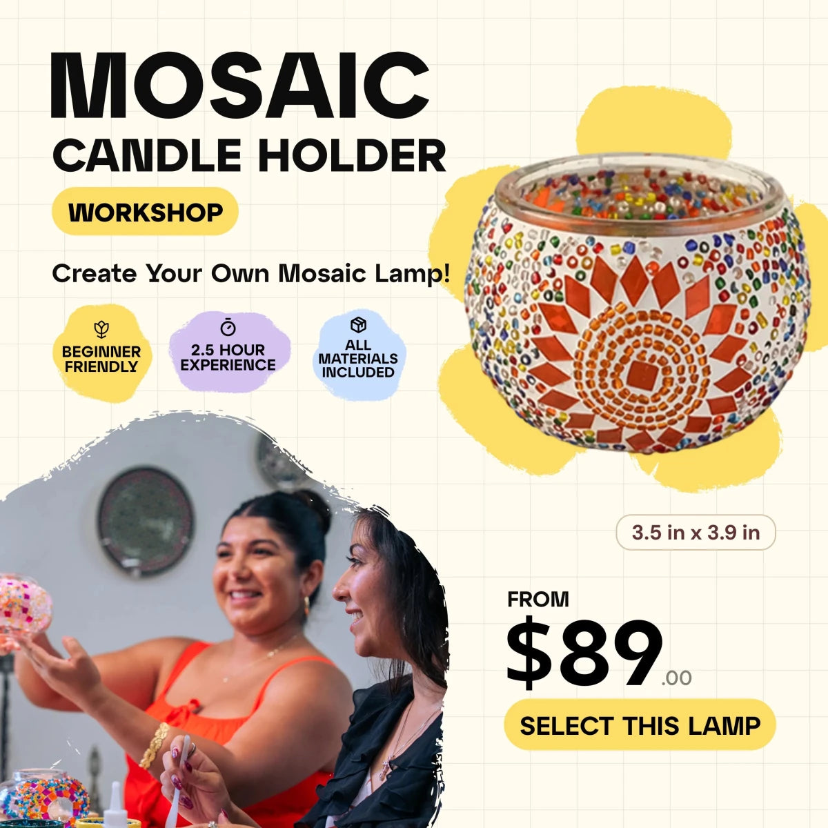Mosaic Workshop Classes in Lancaster, CA - Artmasterclass GlobalWorkshop