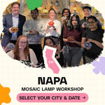Mosaic Workshop Classes in Napa - Artmasterclass GlobalWorkshop - Popup
