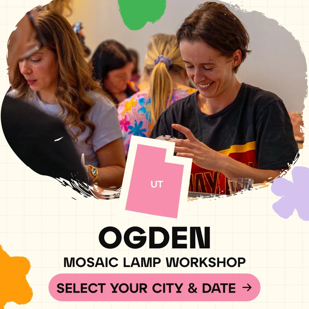 Mosaic Workshop Classes in Ogden - Artmasterclass USA WestWorkshop