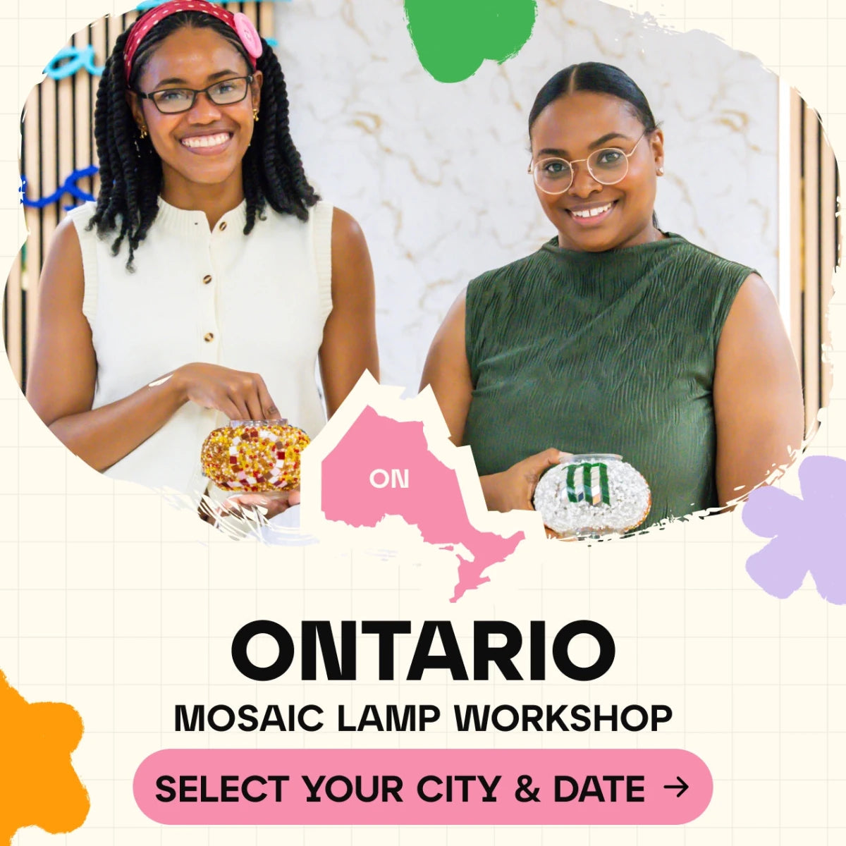 Mosaic Workshop Classes in Ontario - Artmasterclass USA WestWorkshop