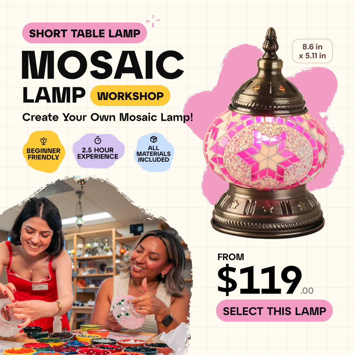 Mosaic Workshop Classes in Orange County, CA - Artmasterclass GlobalWorkshop