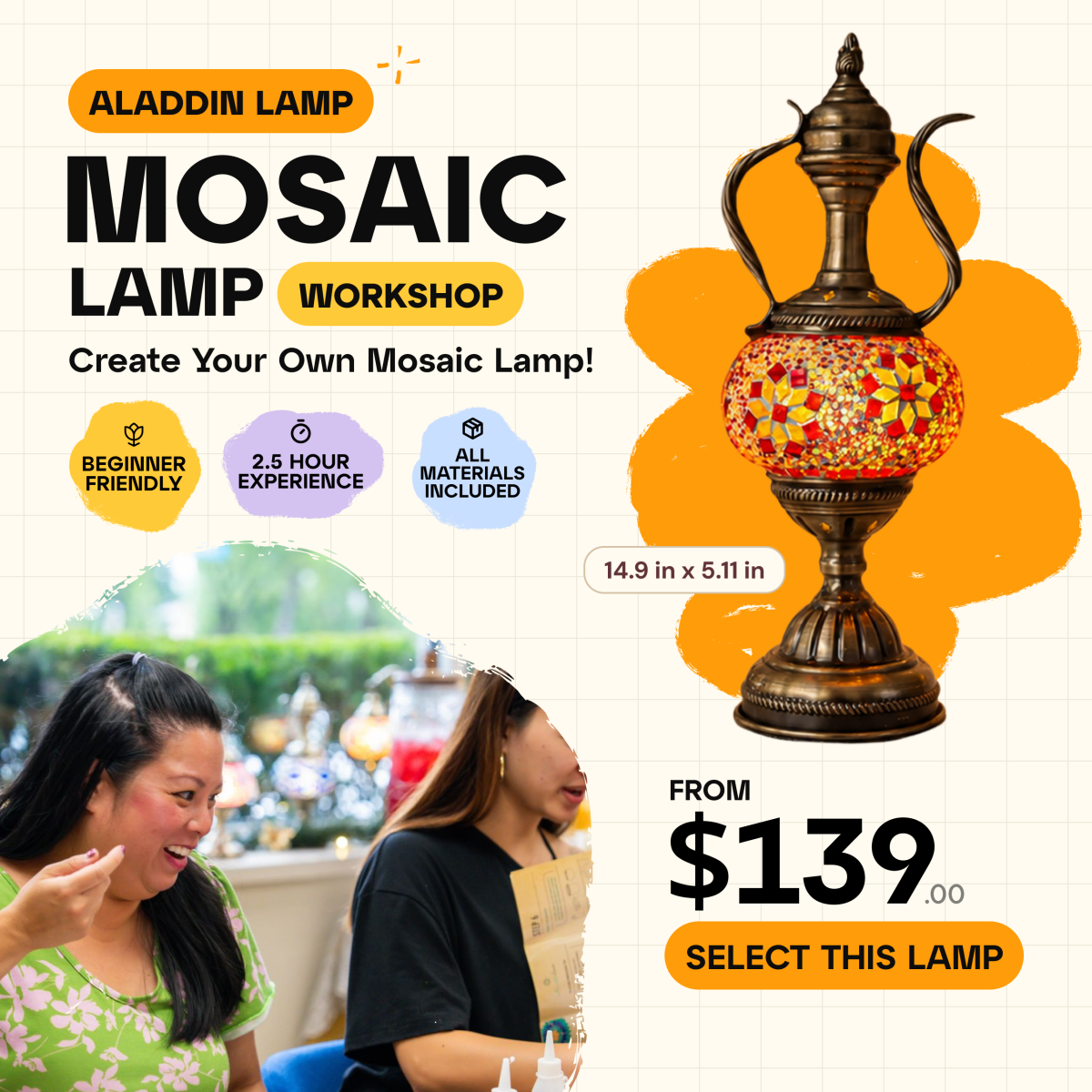 Mosaic Workshop Classes in Orange County, CA - Artmasterclass GlobalWorkshop