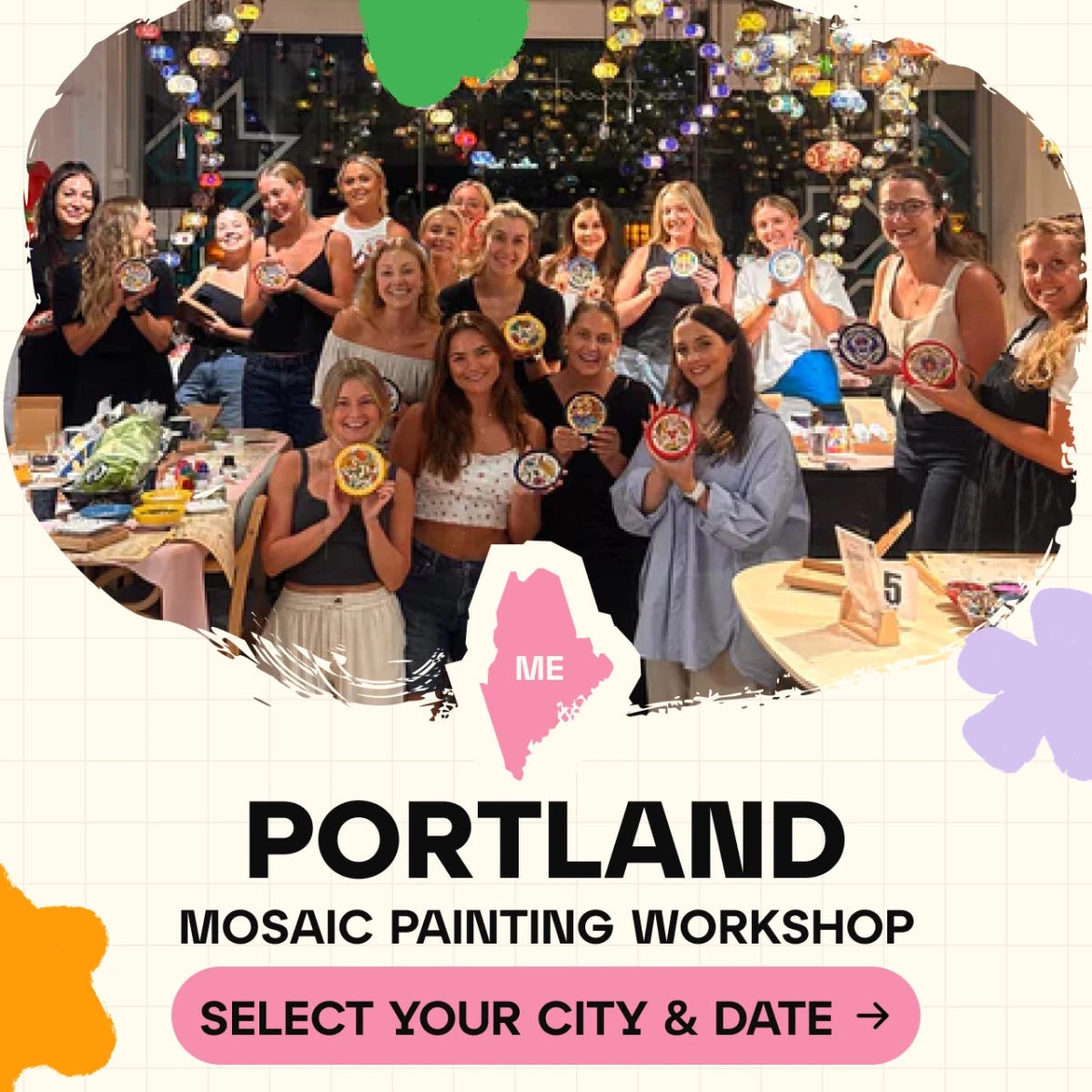 Mosaic Workshop Classes in Portland - Artmasterclass USA WestWorkshop