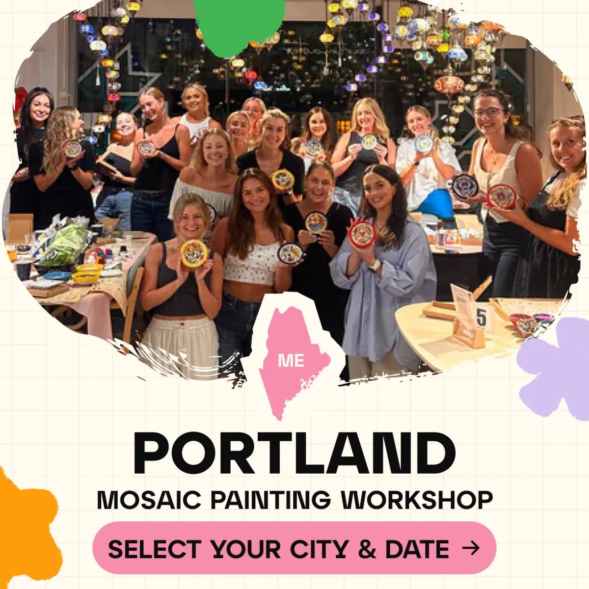 Mosaic Workshop Classes in Portland, ME - Artmasterclass GlobalWorkshop