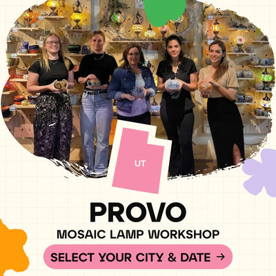 Mosaic Workshop Classes in Provo - Artmasterclass GlobalWorkshop - Popup