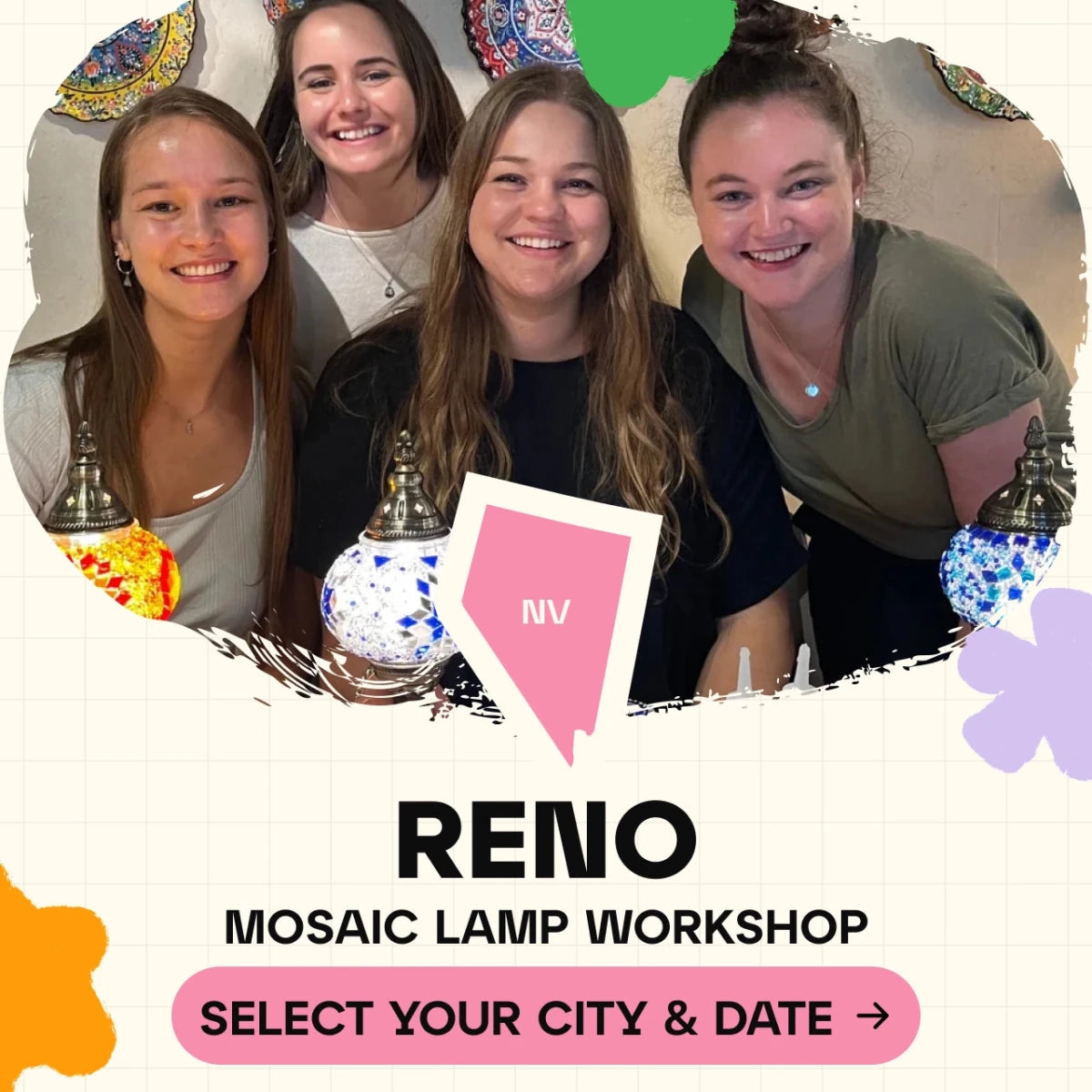Mosaic Workshop Classes in Reno - Artmasterclass USA WestWorkshop