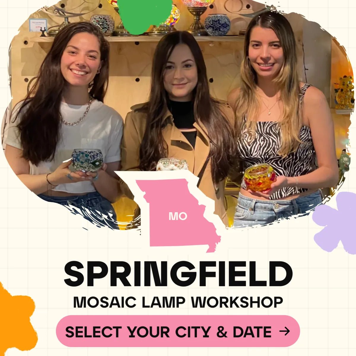 Mosaic Workshop Classes in Springfield - Artmasterclass GlobalWorkshop