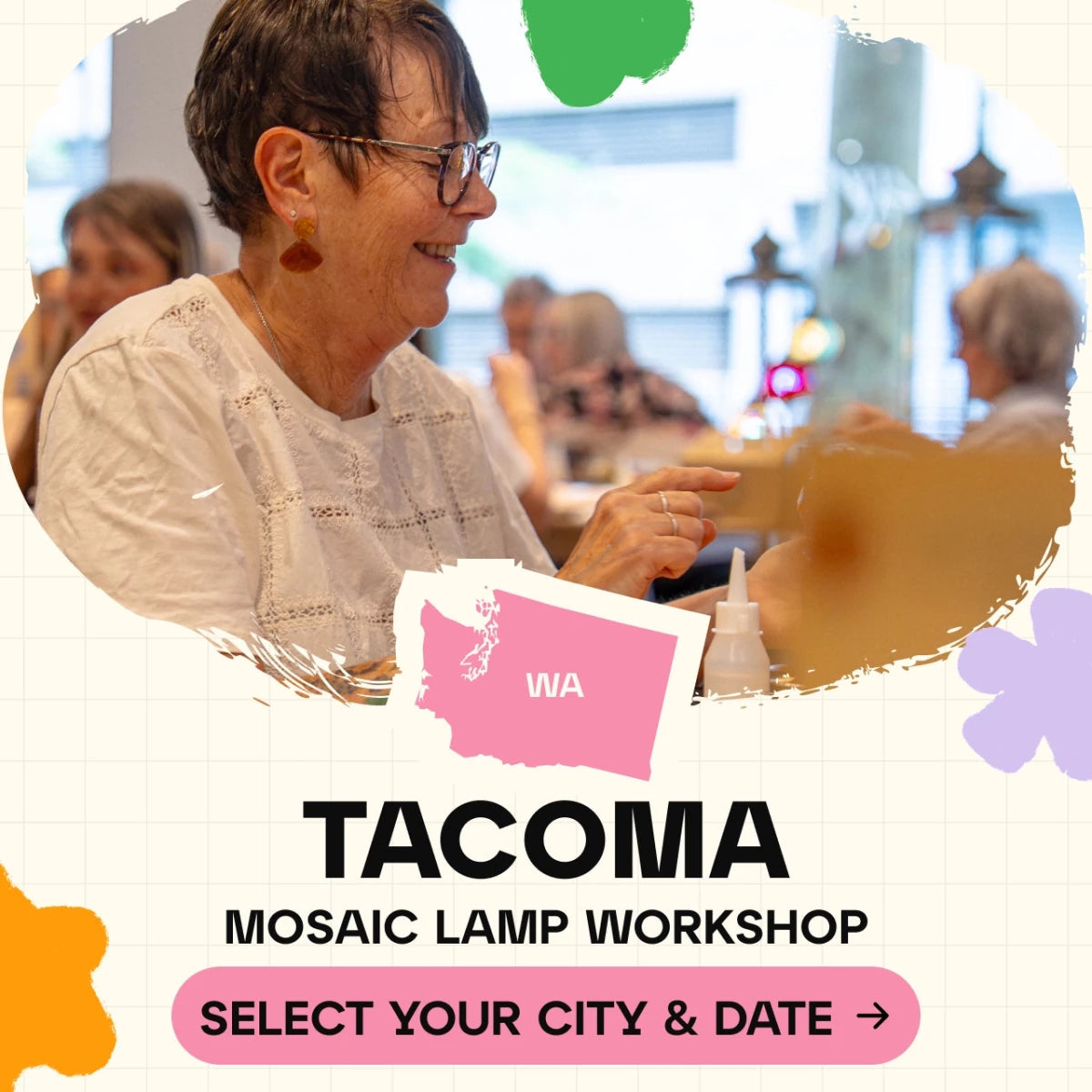 Mosaic Workshop Classes in Tacoma - Artmasterclass USA WestWorkshop