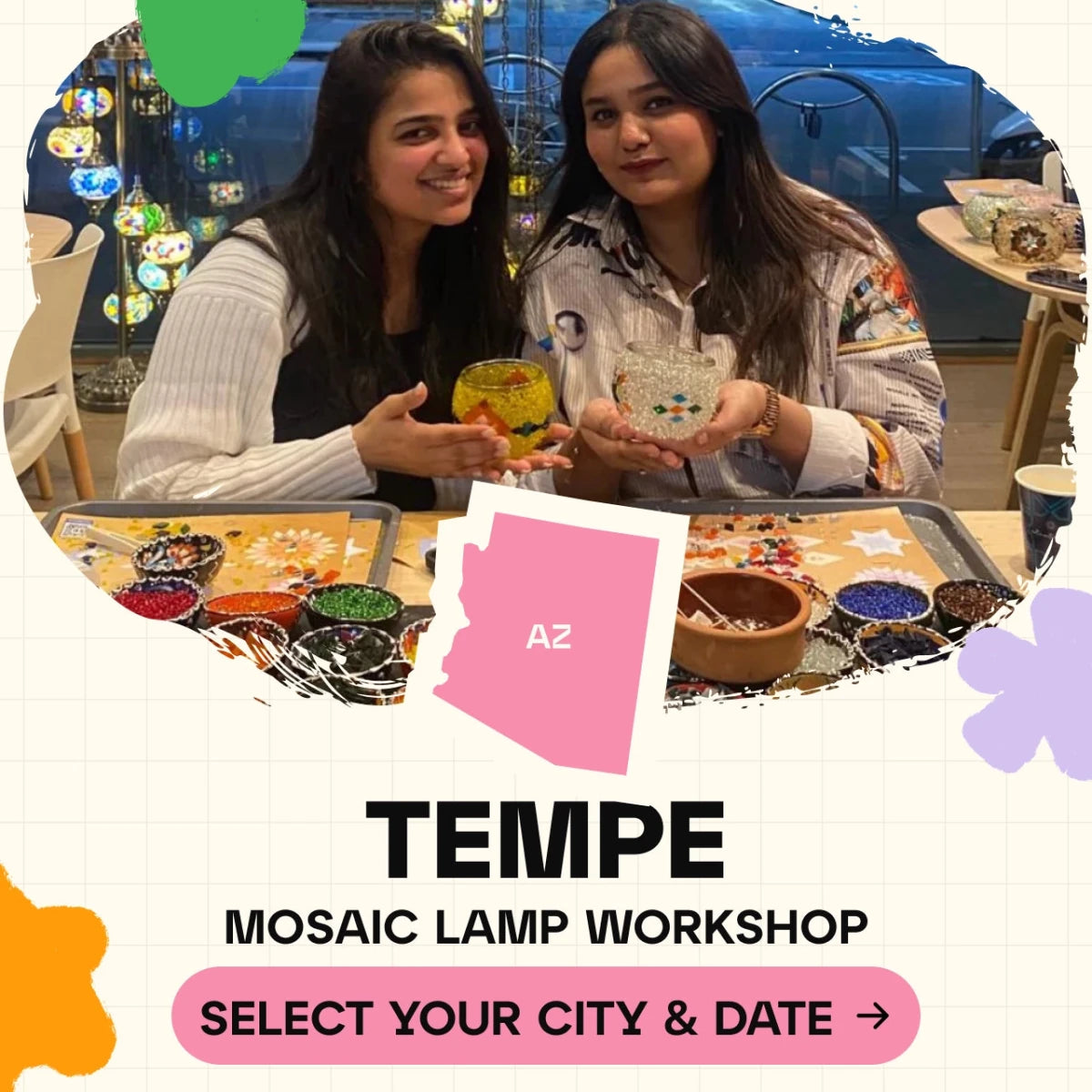 Mosaic Workshop Classes in Tempe - Artmasterclass USA WestWorkshop