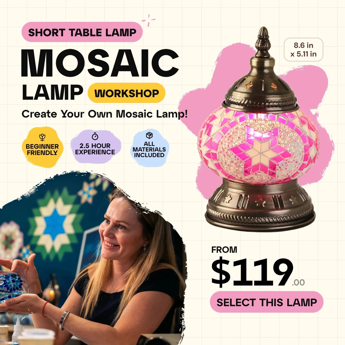 Mosaic Workshop Classes in Tempe, AZ - Artmasterclass GlobalWorkshop