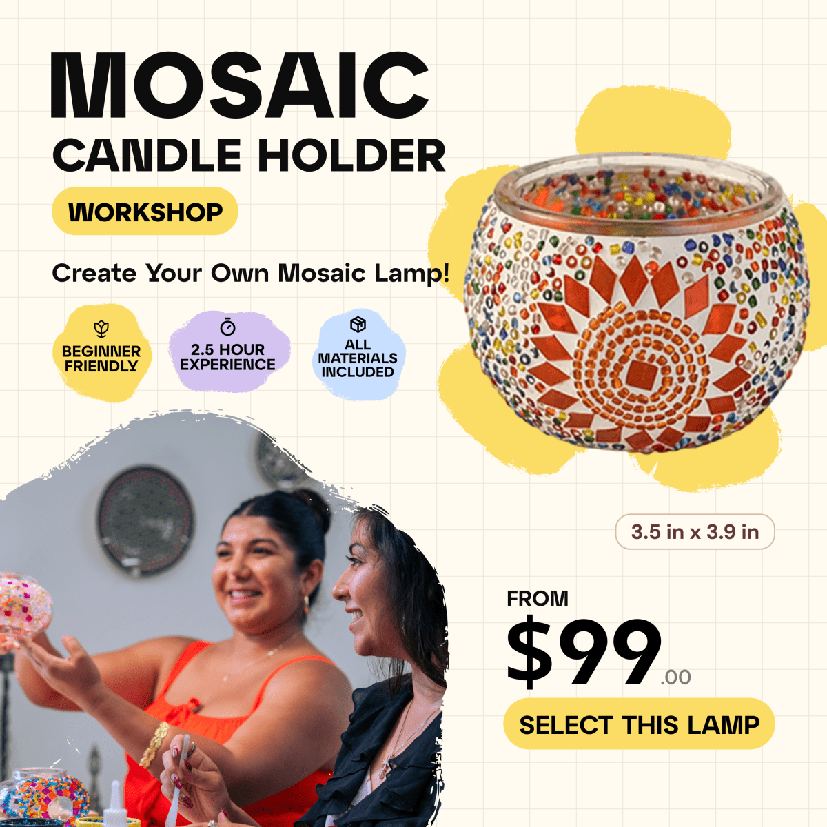Mosaic Workshop Classes in Traverse City - Artmasterclass GlobalWorkshop