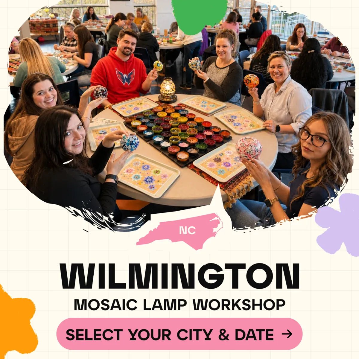Mosaic Workshop Classes in Wilmington, DE - Artmasterclass GlobalWorkshop