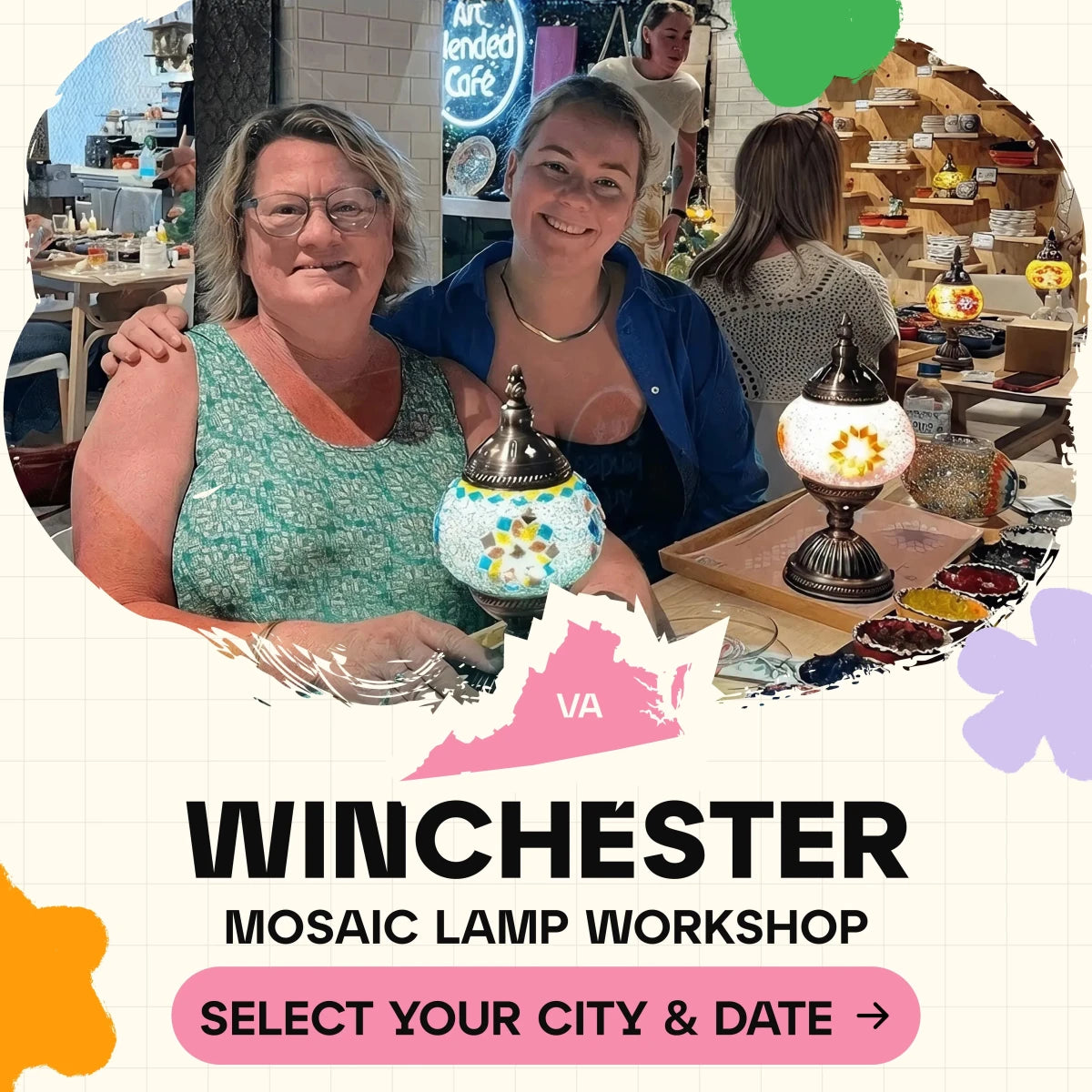Mosaic Workshop Classes in Winchester - Artmasterclass GlobalWorkshop