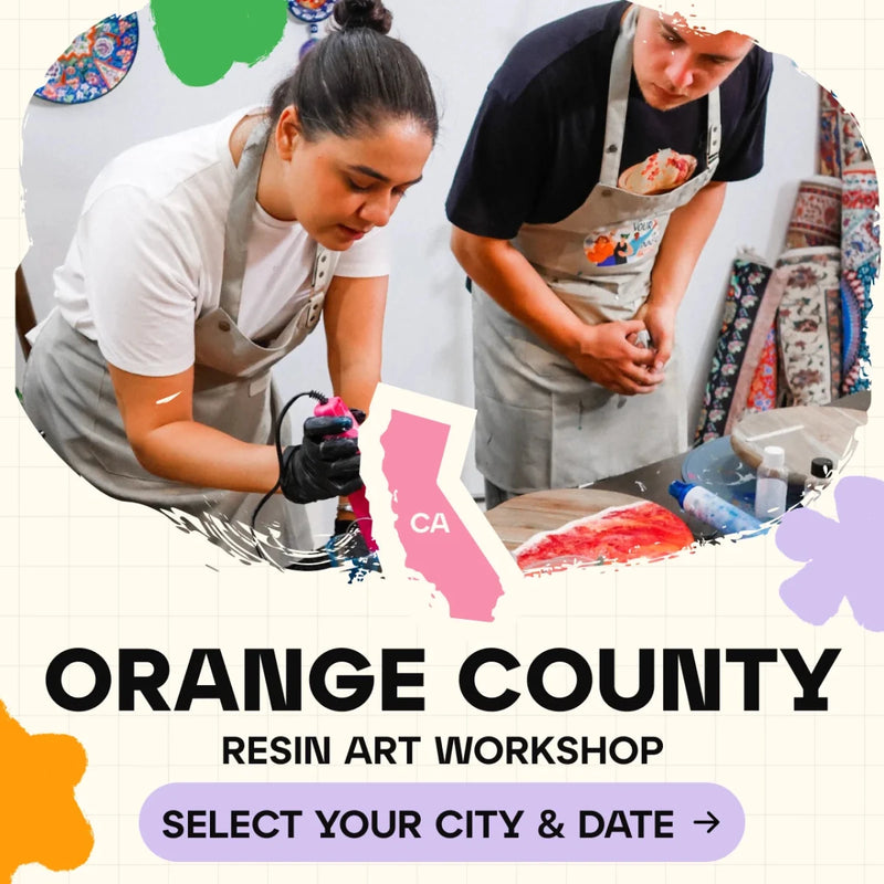 Resin Art Workshop Classes in Orange County, CA