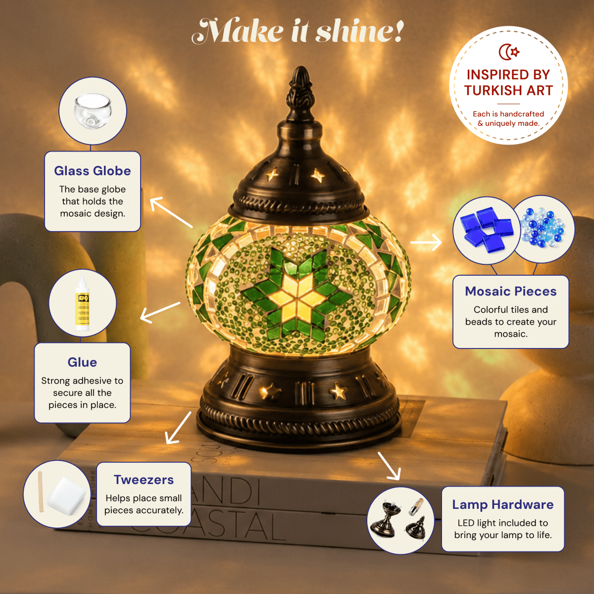 Short Table Lamp DIY Kit - Artmasterclass USA West