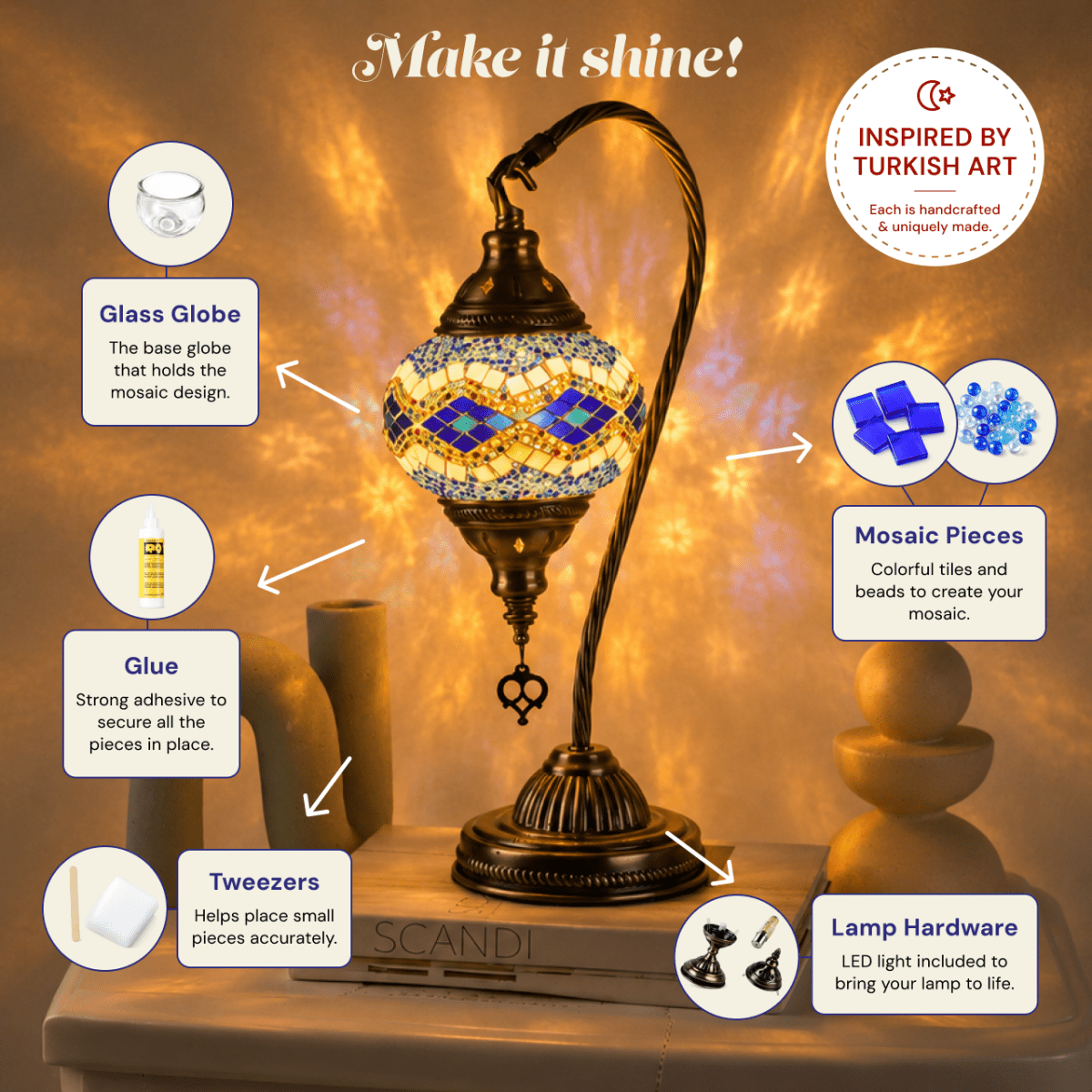 Swan Lamp DIY Kit - Artmasterclass USA West